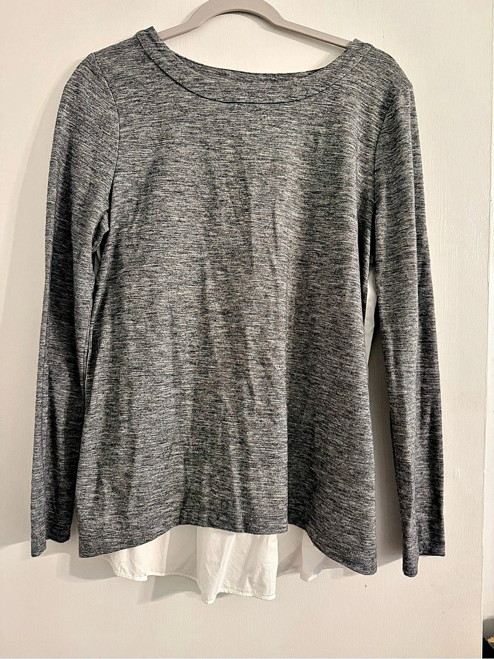 LOFT Color Block Long Sleeve Top Size Small